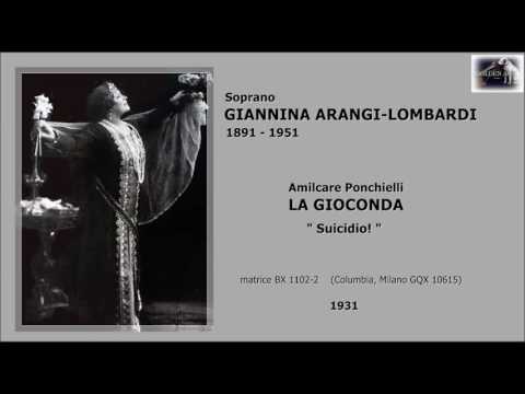 Soprano GIANNINA ARANGI-LOMBARDI - La Gioconda 