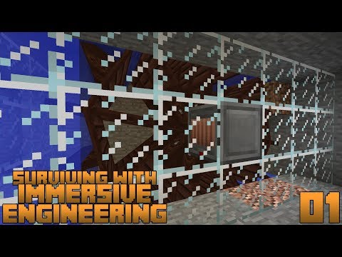Surviving With Immersive Engineering :: E01 - Getting Started & Waterwheel Power Generation