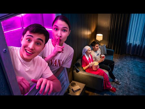 АРУНА МЕН ЕЛЖАСТЫН КОМНАТАСЫНА ТЫҒЫЛДЫҚ 😱 24 САҒАТ НЕ ІСТЕЙДІ ЕКЕН 🤔