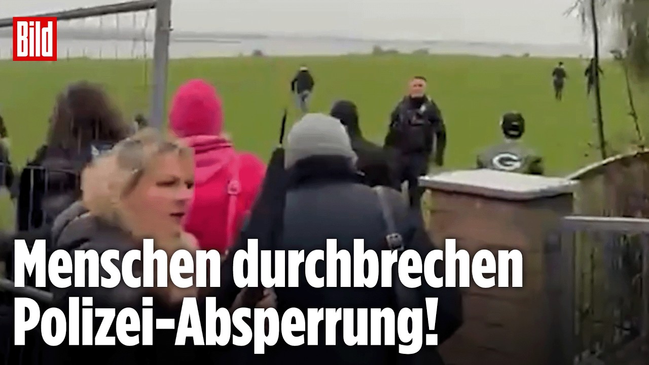 OSTSEE: Drama um den gestrandeten Buckelwal! Demonstranten stürmen Zaun
