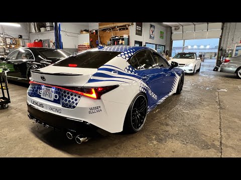 Lexus Racing IS 500 x Apex-I N1-X Stainless Steel Quad Exhaust (Resonated)| Buckhead Imports