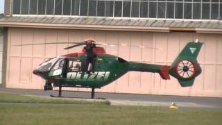 preview picture of video 'Police Helicopter EC 135 on Anklam Airfield'