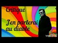 Critique '' j'en parlerai au diable '' Johnny Hallyday Critique '' j'en parlerai au diable '' Johnny Hallyday