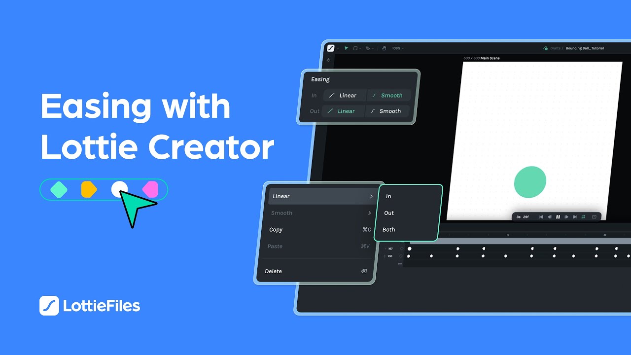 #9 Easing and keyframe interpolation | Lottie Creator