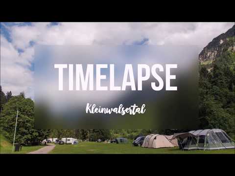 Timelapse im Kleinwalsertal - Camping Vorderboden