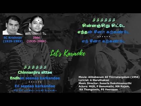 Chinnanjiru Chitte Female Vocals Karaoke #karaoke #karaokesongs