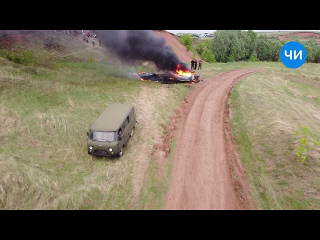 В Челнах прошла реконструкция боя в Афганистане: как это было с высоты квадрокоптера