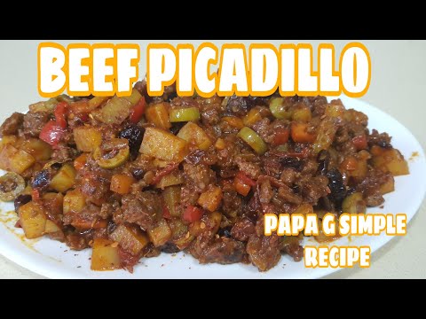 BEEF PICADILLO DELICIOUS RECIPE/HOW TO COOK PICADILLO/MY OWN VERSION/PAPA G SIMPLE RECIPE