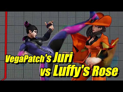 Street Fighter V: VegaPatch (Juri) VS Luffy (Rose)