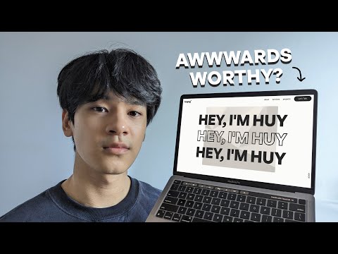 I tried to design and code an awwwards-inspired portfolio website. Here's the process