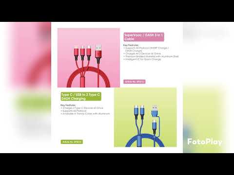 Multifunction 5 in 1 travel data cable