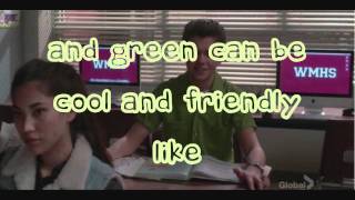 Glee Bein&#39; green lyrics