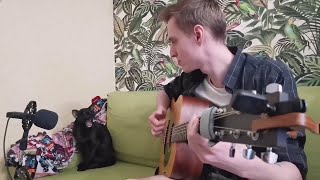 Black cat singing blues