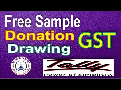 GST on free sample donation drawings in Tally ERP 9 Part 33|Free Supply in GST Tally