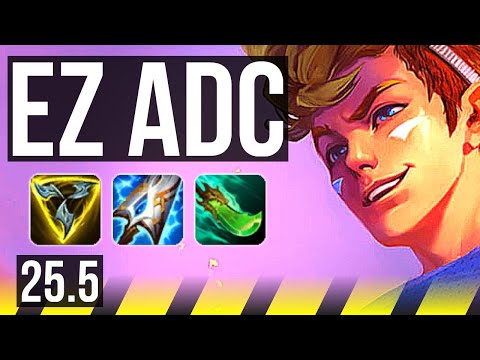 EZREAL & Soraka vs ASHE & Galio (ADC) | Godlike | KR Master | 25.5
