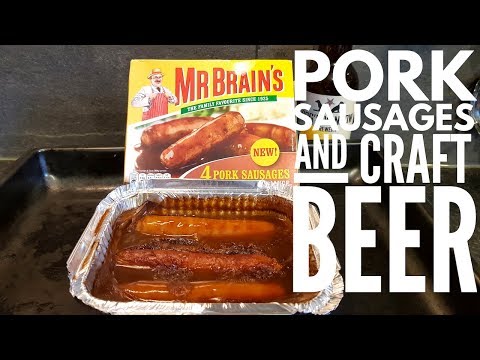 *NEW* Mr Brain's Pork Sausages With Dog's Window Play Dead Belgian Golden Strong Ale