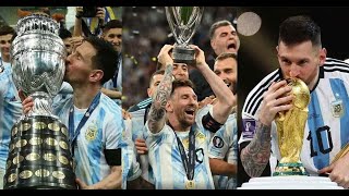 Download lagu ARGENTINA TREBLE WINNING FINAL HIGHLIGHTS | MESSI | FIFA WORLD CUP 2022 | COPA AMERICA | FINALISSIMA mp3