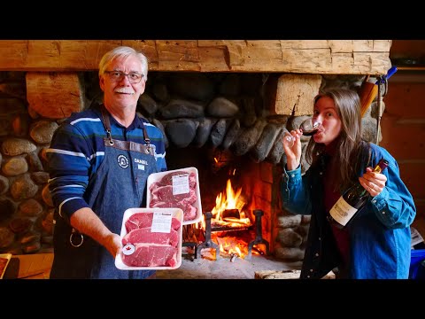 , title : 'ASADO a las Brasas en la CHIMENEA en Canadá 🔥 Carne a la PARRILLA (Bife de Chorizo + Cerdo Souvlaki)'