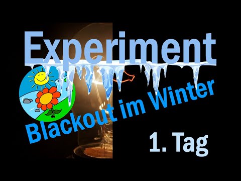 Experiment Blackout Dez22 - 1.Tag - Heizen ohne Strom, Holzspalten, Kochen am Holzofen, Wassertank