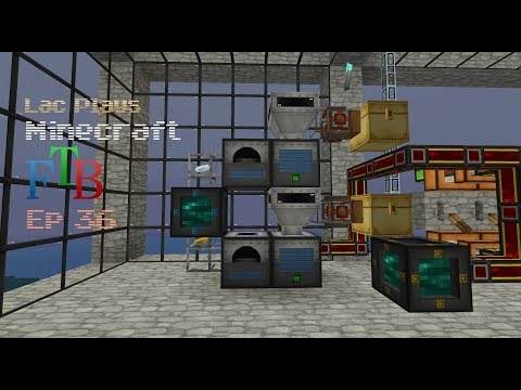 Lac Plays Feed the Beast Ep 36 Pulverizer to Powered Furnace to Inventory Setup