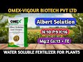 Omex Albert Solution Albert Solution Fertilizer Use N 10 P 9 K 16 Mg 2 Ca 10 TE