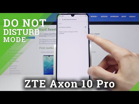 How to Enter Do Not Disturb Mode in ZTE Axon 10 Pro – Enable Silent Mode