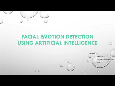 Ranjitha D : Facial Emotion Detection using Artificial Intelligence