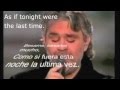 Besame mucho-Andrea Bocelli with Spanish lyrics ...