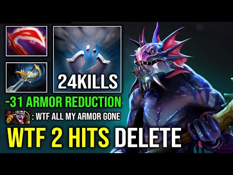 WTF 2 HITS DELETED -31 Armor Reduction Heavy Bash Desolator Hit Like a Truck Slardar Dota 2