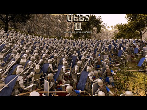 15000 Spearmans VS 21000 Heavy Knights. Ultimate Epic Battle Simulator 2  UEBS