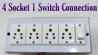 4 socket 1 switch connection | How To Make An Electric Extension Board in Hindi | Electrical Yogi