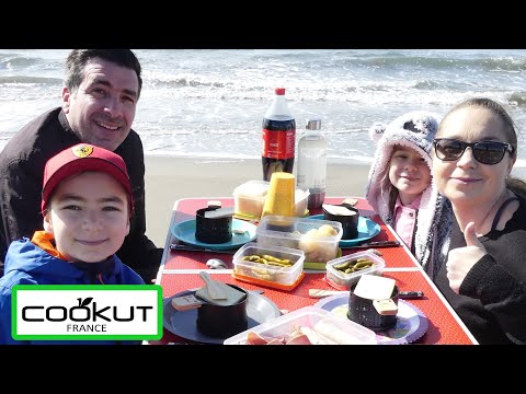 RACLETTE PARTY EXTREME !!! ON MANGE UNE RACLETTE sur la PLAGE !!! avec COOKUT - #kidstudiotest