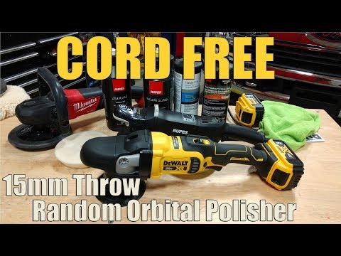 DEWALT DCM848 20V XR 5\" Random Orbit Polisher Vs Rupes Bigfoot LHR15 Mark II vs Milwaukee FUEL 7\"