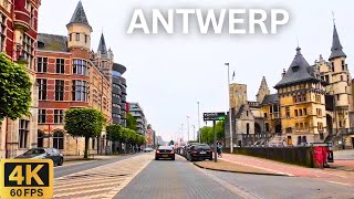 Sürüş Turu 4K: Antwerp Belçika 🇧🇪 | Şehir Gezisi