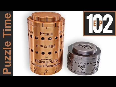 Puzzle Time Ep 102 - 3D Printed Cryptex Cylinder Puzzle Boxes by Creative Workshop