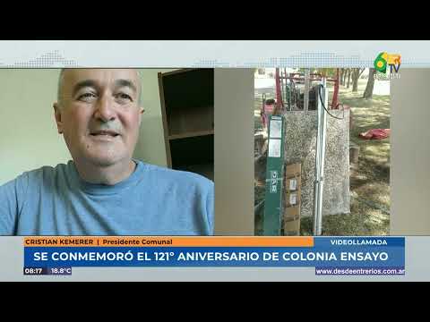 Cristian Kemerer - Colonia Ensayo conmemoró su 121º aniversario