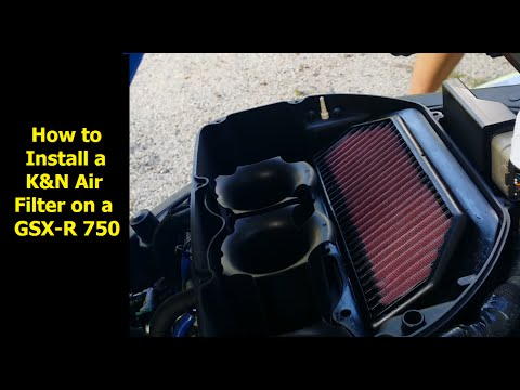 How to Install K&N Air Filter 2013 GSX-R 750 SU-7511 GSXR 600