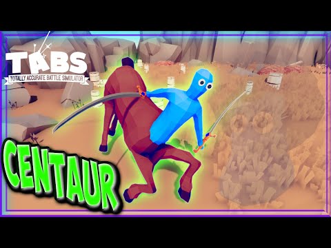 CENTAUR (WIP) vs Every Faction - TABS MODS GAMEPLAY
