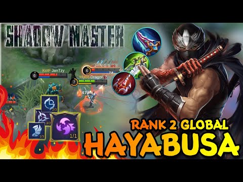 Shadow Kill!! New Meta Hayabusa | Best Build Hayabusa | Road Top 1 global Hayabusa ~ MLBB