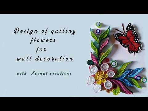 Quiling flowers making with Zeenat creations /designer flowers...