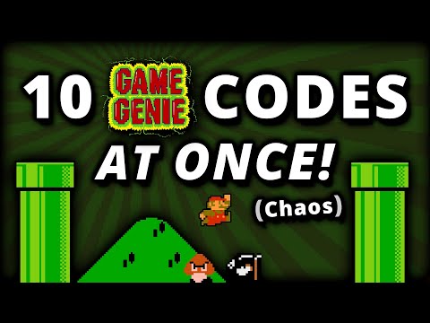 10 Super Mario Game Genie Codes at Once!