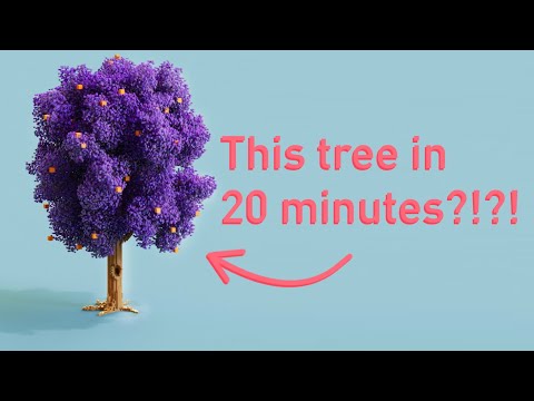 Magicavoxel - Organic looking trees in 20 minutes.