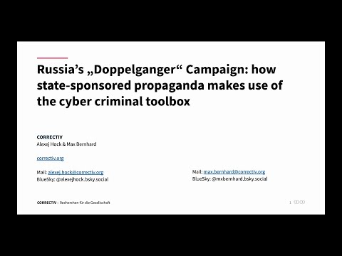 38C3 fra - identity theft, credit card fraud and cloaking services – how state-sponsored propaganda