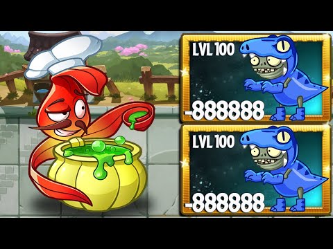 PvZ 2 Funny - NEW ZOMBIE Egg Pusher Imp Zombie Level 100 Super Speed Vs Every Plant