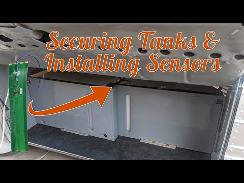 Securing the Water Tanks and Installing SeeLevel Tank Sensors