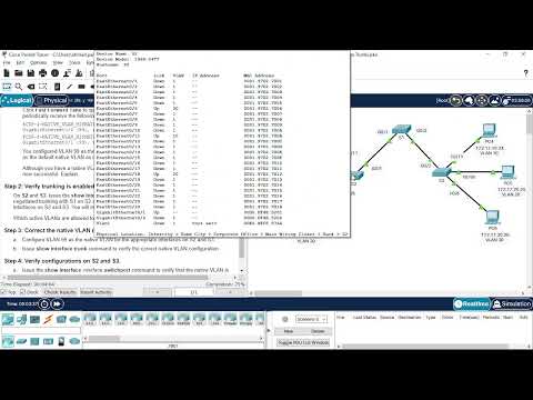 3.4.5 packet tracer - configure trunks cisco