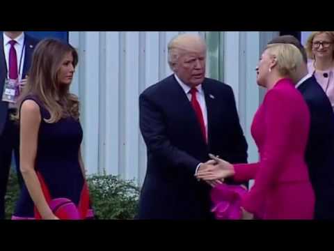 News Update Donald Trump in handshake trouble... again 06/07/17