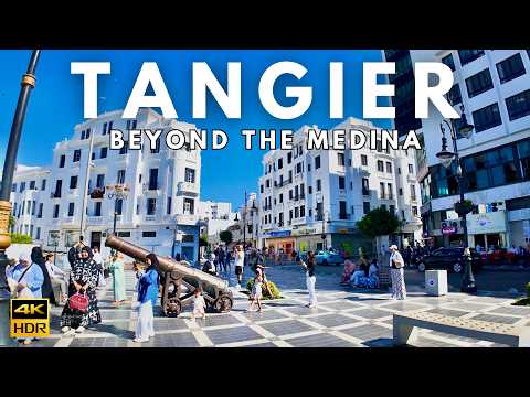 Modern TANGIER Walking Tour 4K HDR | Beyond the Medina, MOROCCO 🇲🇦