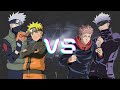 Naruto & Kakashi vs Yuji & Gojo [ANIME RAP BATTLE]