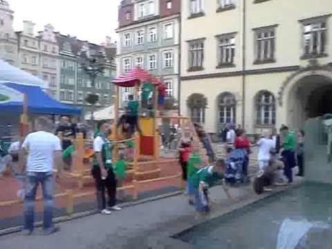 Śląsk - Arka    tak się bawi Śląsk !!! Wrocław rynek 29.05.2011 cz.1